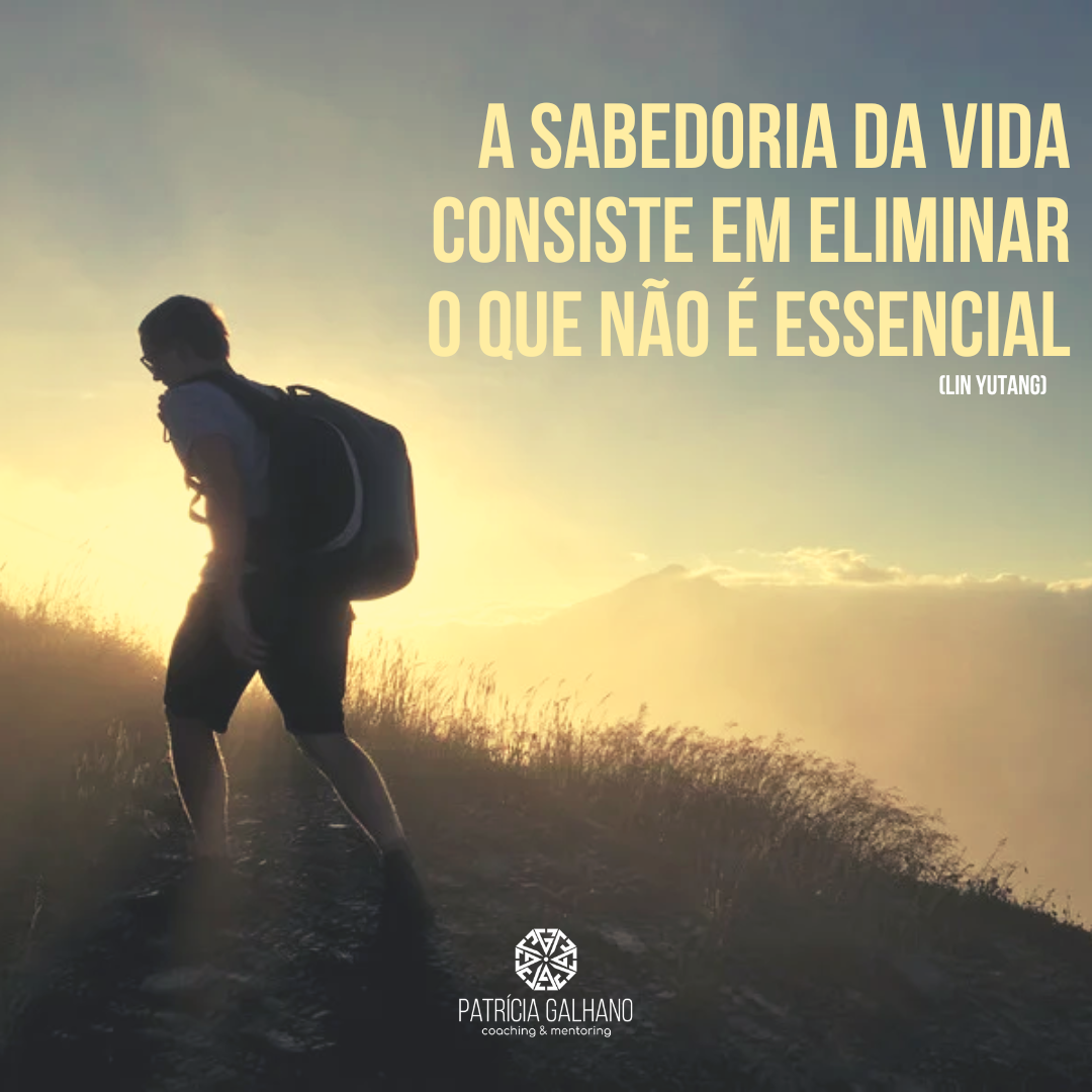 66- “A sabedoria da vida consiste em eliminar o que não é essencial” (Lin Yutang)